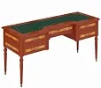 Стол руководителя 5 ящ.(кожаный бювар)