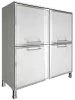 Офисный шкаф квадратный закрытый со стеклом (white)